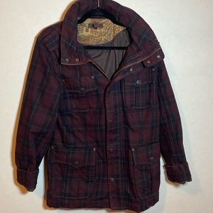 JAPANESE men's plaid coat